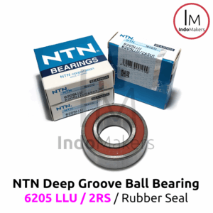 Deep Groove Ball Bearing 6205LLU / 2RS Rubber Seal - As 25mm NTN Japan