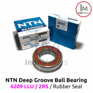 Deep Groove Ball Bearing 6209LLU / 2RS Rubber Seal - As 45mm NTN Japan