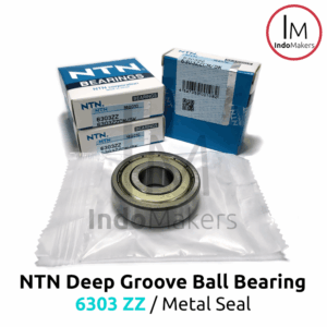 Deep Groove Ball Bearing 6303ZZ Metal Seal - As 17mm NTN Japan
