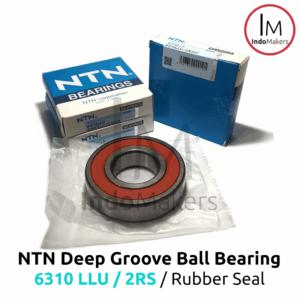Deep Groove Ball Bearing 6310LLU / 2RS Rubber Seal - As 50mm NTN Japan