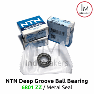 Deep Groove Ball Bearing 6801ZZ Metal Seal - As 12mm NTN Japan