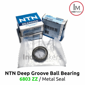 Deep Groove Ball Bearing 6803ZZ Metal Seal - As 17mm NTN Japan