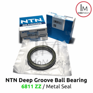 Deep Groove Ball Bearing 6811ZZ Metal Seal - As 55mm NTN Japan
