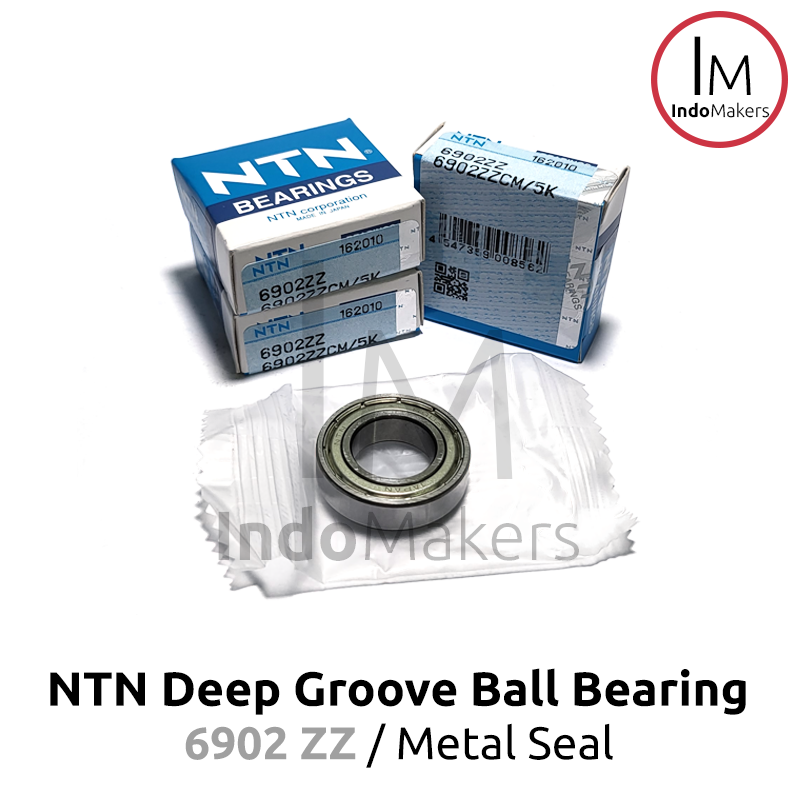 Deep Groove Ball Bearing 6902ZZ Metal Seal - As 15mm NTN Japan