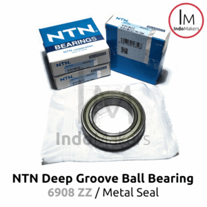 Deep Groove Ball Bearing 6908ZZ Metal Seal - As 40mm NTN Japan