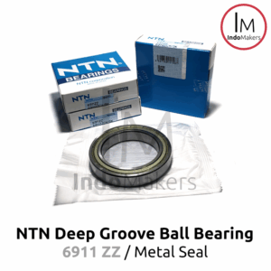 Deep Groove Ball Bearing 6911ZZ Metal Seal - As 55mm NTN Japan