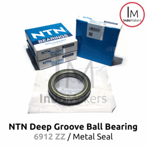 Deep Groove Ball Bearing 6912ZZ Metal Seal - As 60mm NTN Japan