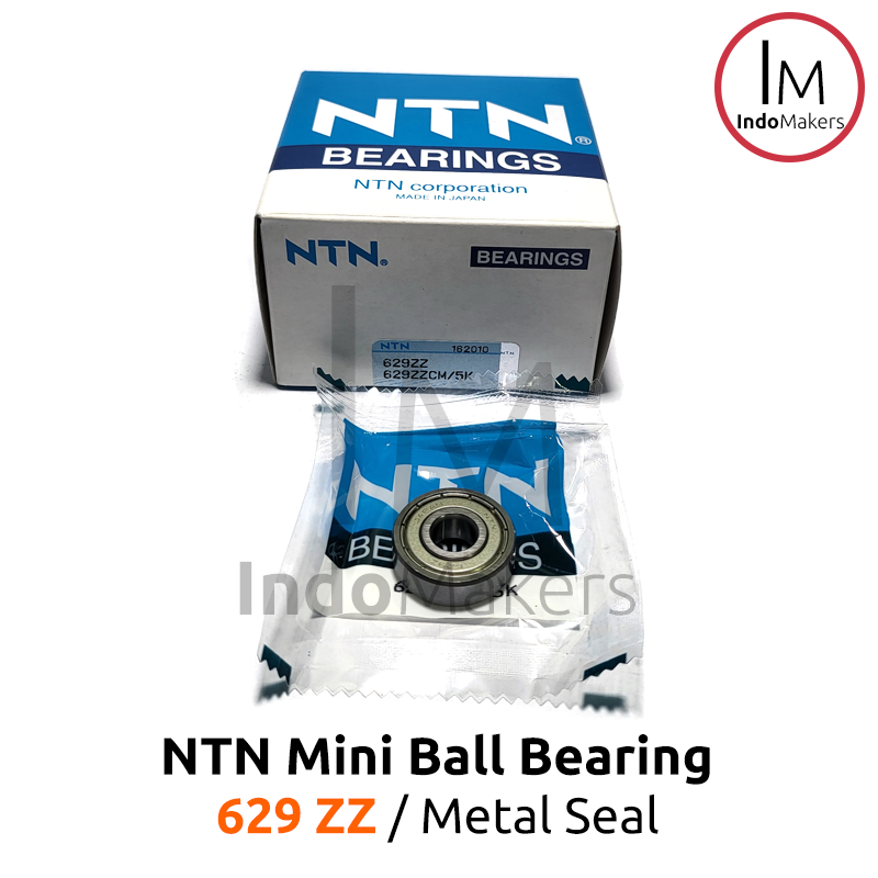 Mini Ball Bearing 629ZZ / 629 ZZ Metal Seal - As 9mm NTN Japan