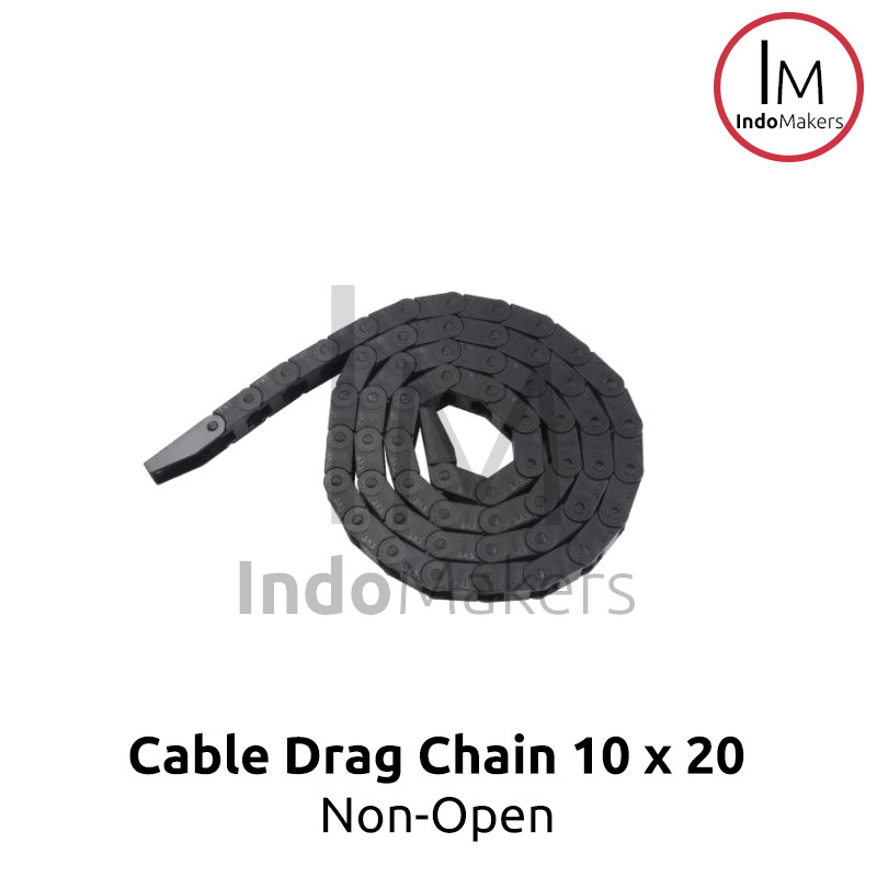 Plastic CNC Cabling Towline Cable Drag Chain 10 x 20 Carrier Hole Non-Open