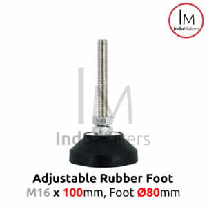 Aluminium Profile Adjuster Foot / Kaki Profile Nylon M16 x 100mm D80