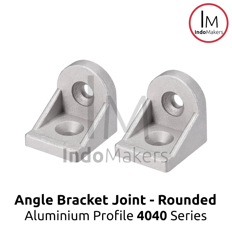 4040 Rounded Corner Bracket 90 Degree Angle Gusset Siku Aluminium - Image 2