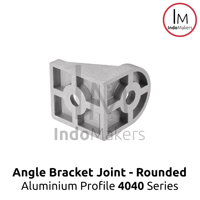4040 Rounded Corner Bracket 90 Degree Angle Gusset Siku Aluminium - Image 3