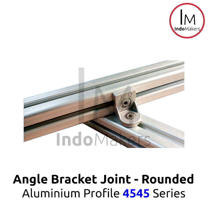4545 Rounded Corner Bracket 90 Degree Angle Gusset Siku Aluminium - Image 4
