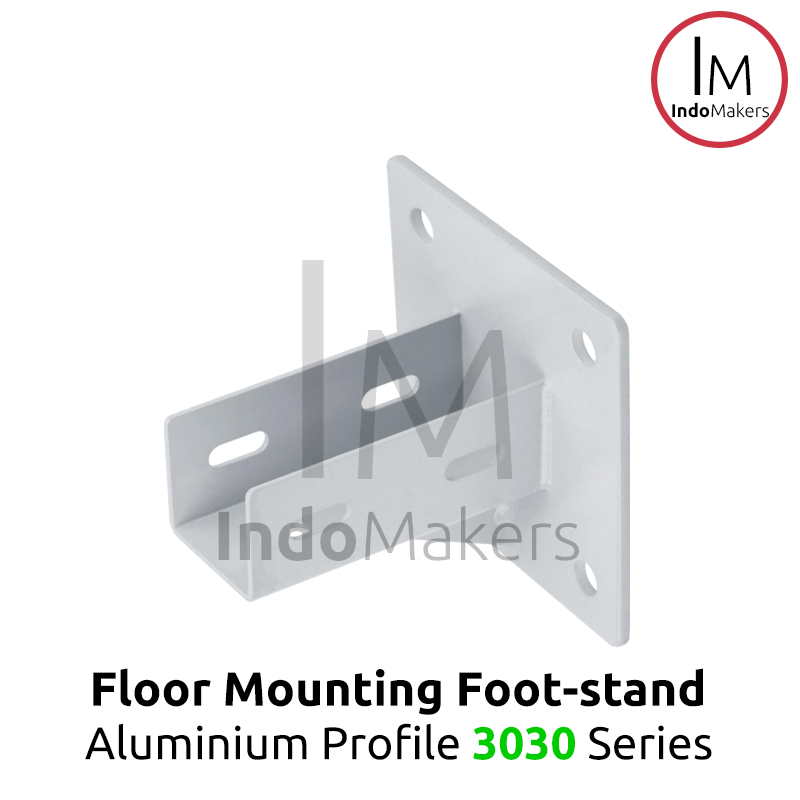 Aluminium Profile Foot Stand / Foundation Base Plate Fixed Series 3030 - Image 2