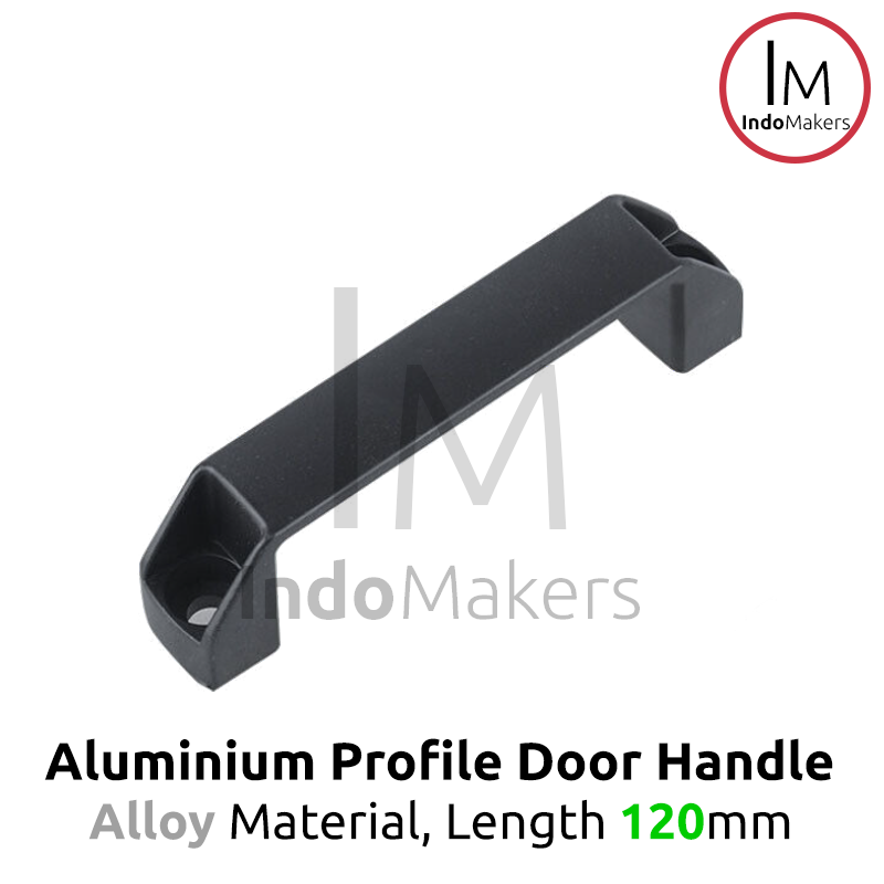 Aluminium Profile Door Handle / Pegangan Pintu Profil Metal 120mm