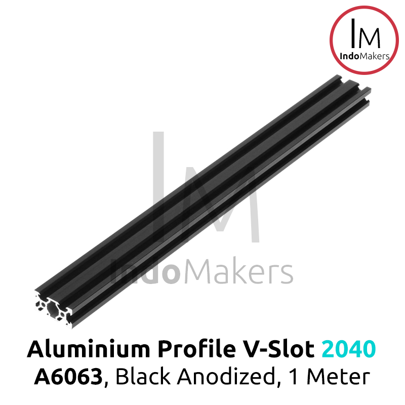 Aluminium Profile / Extrusion A6063 V Slot 2040 Linear Rail Black - Image 2