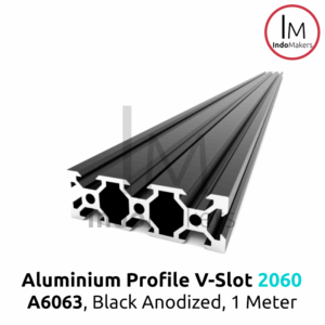 Aluminium Profile / Extrusion A6063 V Slot 2060 Linear Rail Black