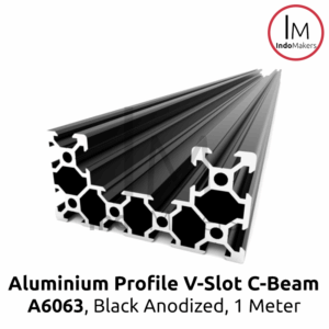 Aluminium Profile A6063 V Slot 4080 C Beam Linear Rail CNC Black