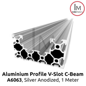 Aluminium Profile A6063 V Slot 4080 C Beam Linear Rail CNC Silver