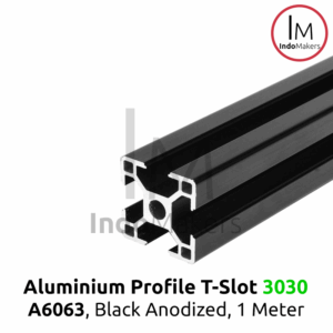 Aluminium Profile / Extrusion Frame A6063 T Slot 3030 Black Anodized