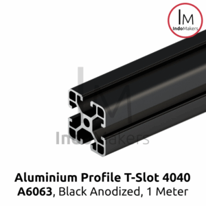 Aluminium Profile / Extrusion Frame A6063 T Slot 4040 Black Anodized