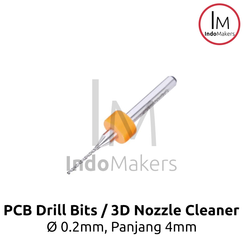 3D Printer Nozzle Cleaner / Drill Bit / Pembersih Nozzle / Diameter 0.2mm