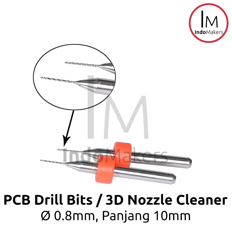 3D Printer Nozzle Cleaner / Drill Bit / Pembersih Nozzle / Diameter 0.8mm - Image 2