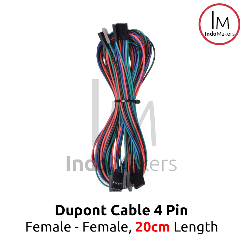Jumper Wire Dupont Cable 4 Pin Female-Female 20cm - Image 2