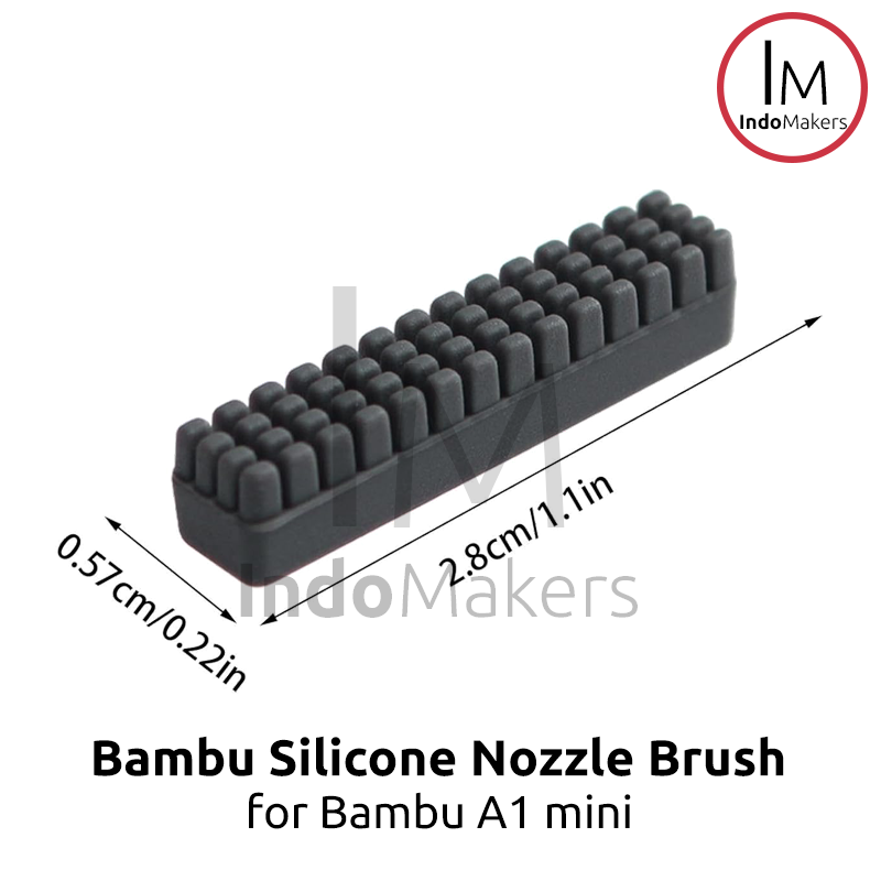 3D Printer Bambu Lab A1 Mini Silicone Nozzle Brush Scrubber Wiper Replacement Parts - Image 2