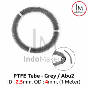 3D Printer Bambu Lab AMS PTFE Transparent Grey Teflon Tube 100cm Inner Diameter 2.5mm Outer Diameter 4mm 2.5x4 Abu2 Transparan