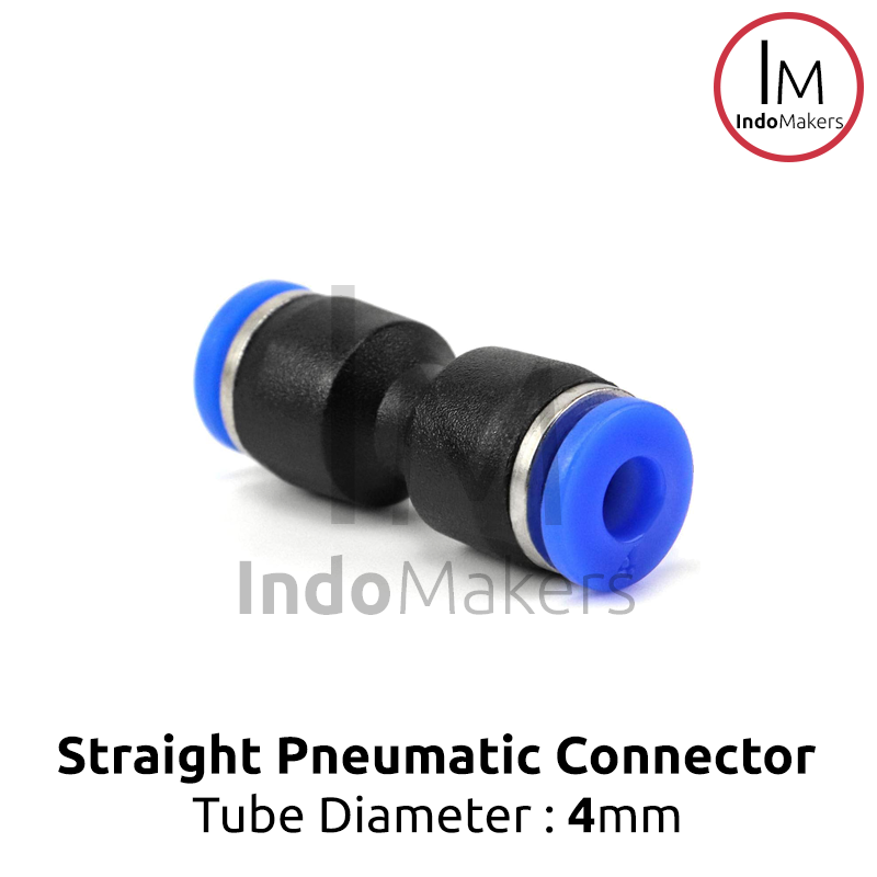 3D Printer PTFE Tube Straight Pneumatic Quick Connector Extension Joint 4mm