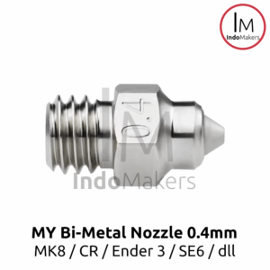 3D Printer MY Bi-Metal Hardened Steel Nozzle 0.4mm MK8 / SE6 / Ender / CR Compatible