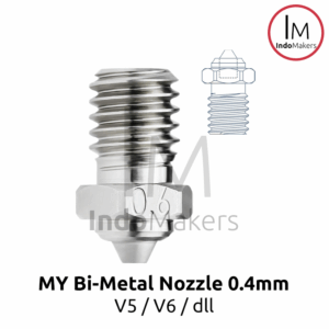 3D Printer MY Bi-Metal Hardened Steel Nozzle 0.4mm V5 / V6 Compatible