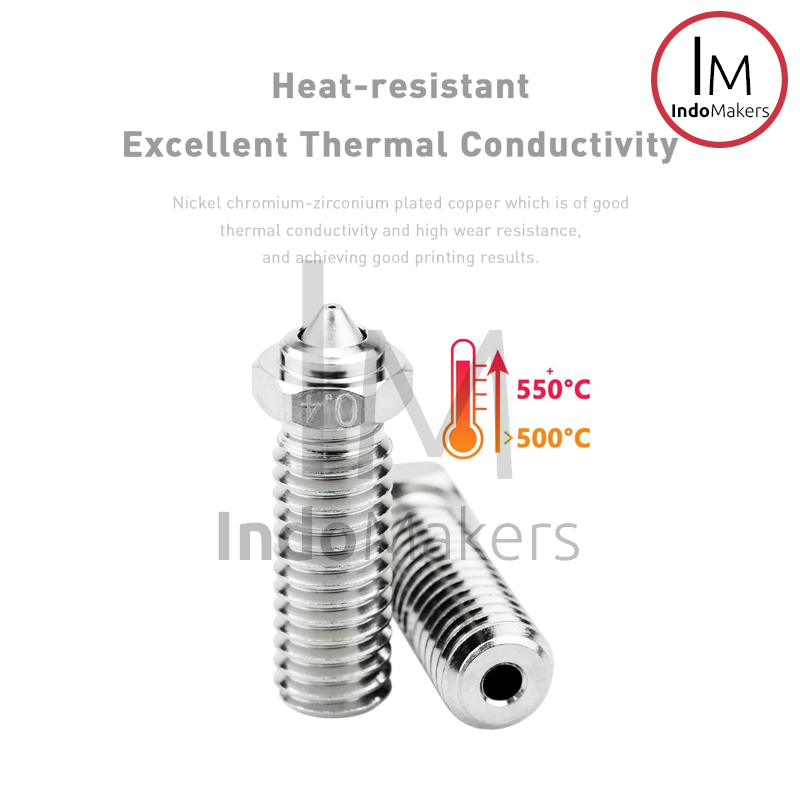 3D Printer MY Bi-Metal Hardened Steel Nozzle 0.4mm Volcano Compatible - Image 3