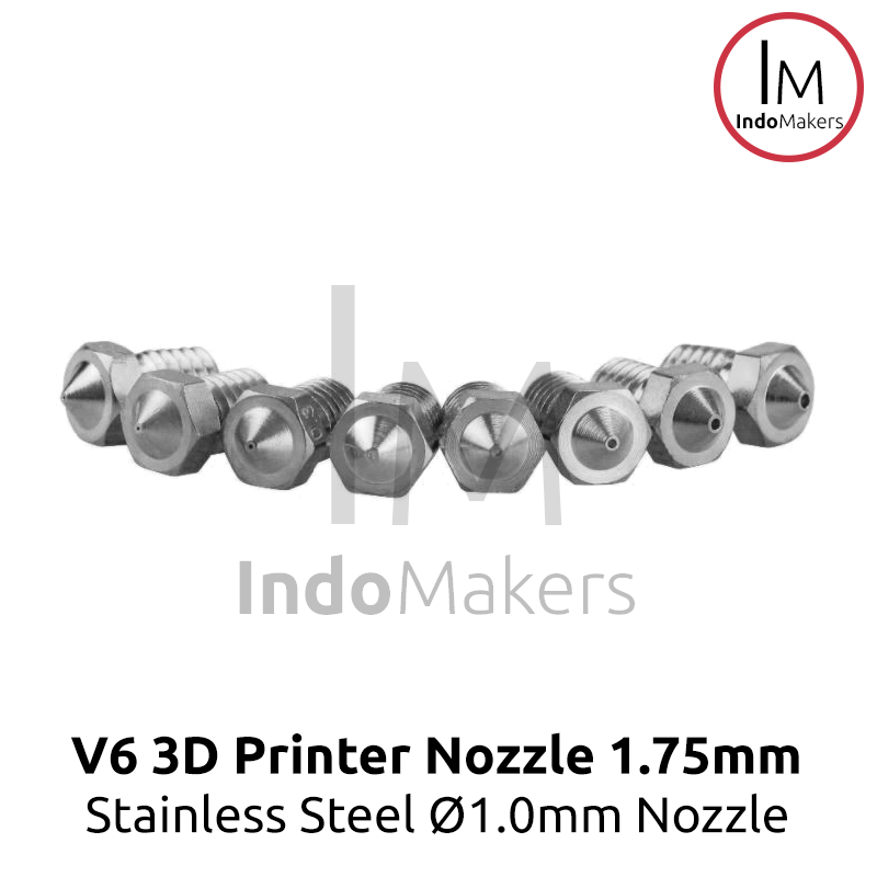 Stainless 3D Printer Nozzle E3D V6 1.0 nozzle, 1.75 Filament Diameter - Image 3
