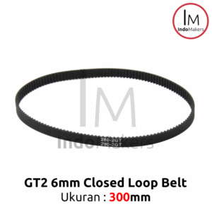 GT2 M6 Belt 6 mm x 300 mm Closed Loop