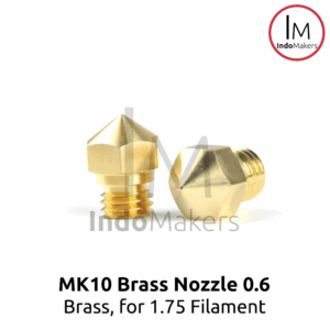 MK10 RepRap 3D Printer Copper Nozzle 0.6mm for 1.75 Filament, Drat M7