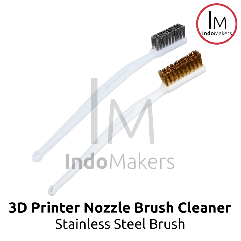 3D Printer Stainless Nozzle Brush Cleaner / Sikat Kawat Pembersih Nozzle - Image 2