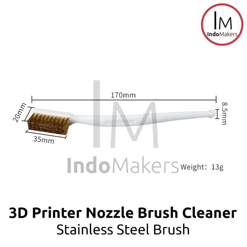 3D Printer Stainless Nozzle Brush Cleaner / Sikat Kawat Pembersih Nozzle - Image 3