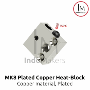 MK8 CR 3D Printer Plated Copper Heat-block Heating Block