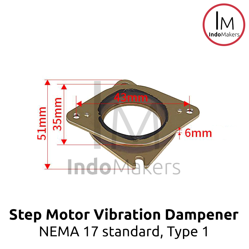 NEMA 17 Standard Stepper Motor Vibration Damper Dampener - Image 2