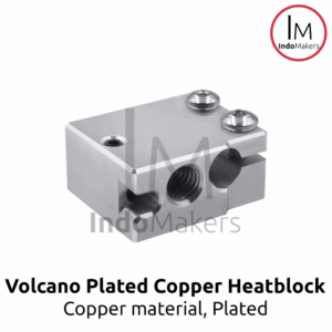 Volcano 3D Printer Plated Copper Heat-block Heating Block
